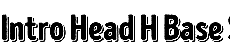 Intro Head H Base Shade Schrift Herunterladen Kostenlos